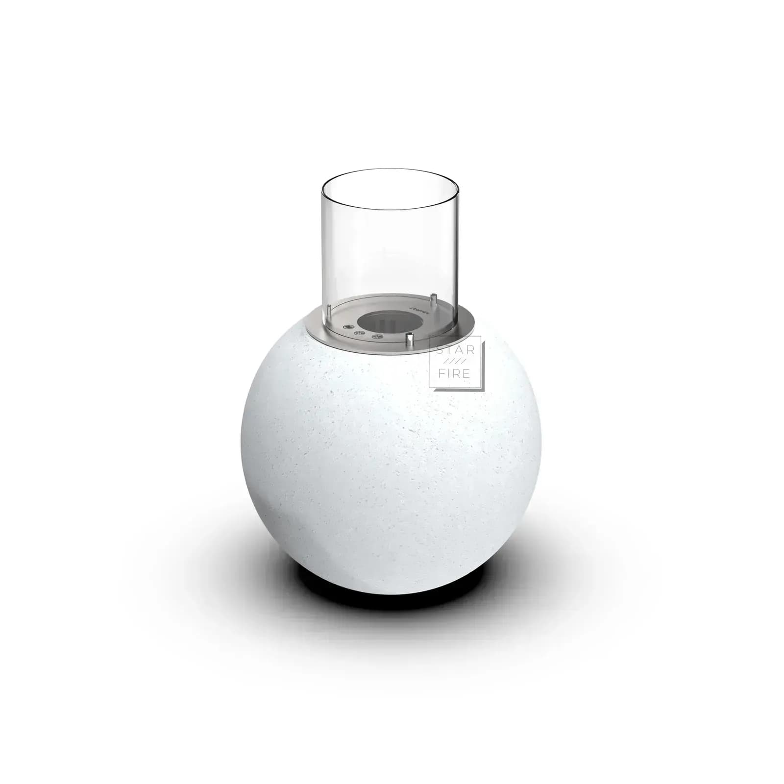 Starfire Bowl Stone Beton Bioetanol Şömine (Beyaz)