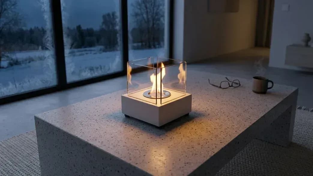 Mini Elegance bioetanol şömine, sevgililer günü için hediye