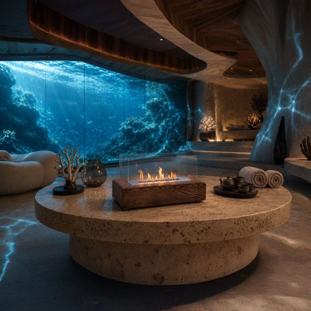 Büyütmek için çift tıklayın Mini Relax Masaüstü Bioetanol Şömine 5