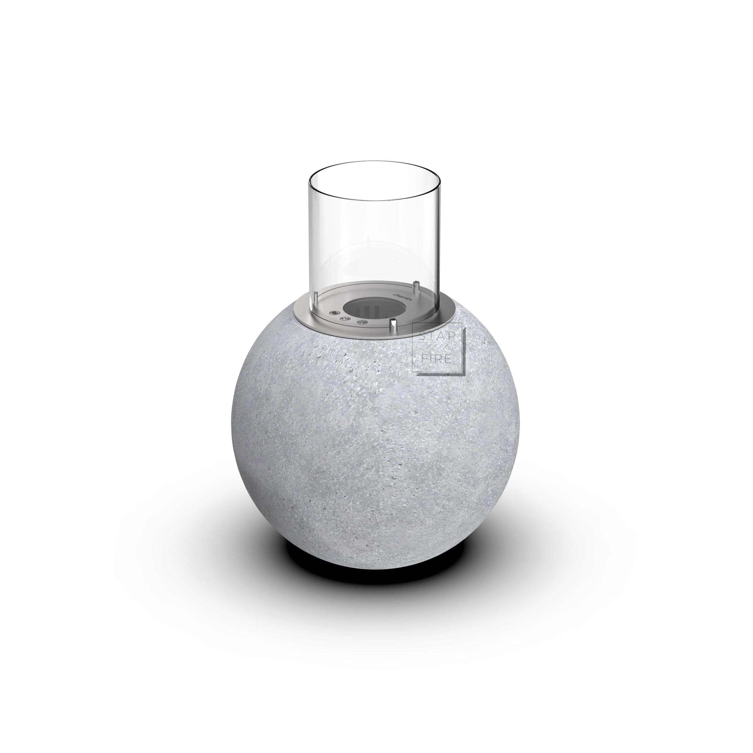 Starfire Bowl Stone Beton Bioetanol Şömine Gri